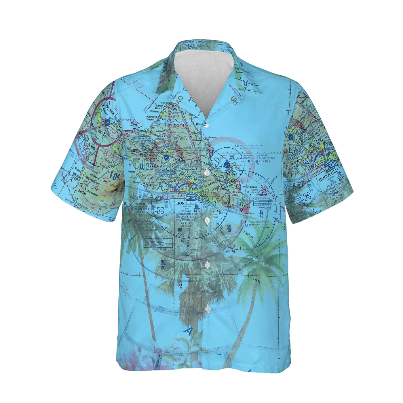 AOP Hawaiian Shirt The Hawaiian Blue Sky Shirt