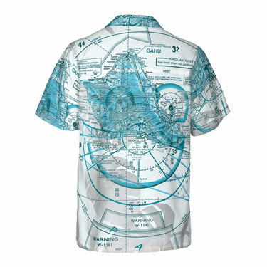 AOP Pocket Hawaiian Shirt The Honolulu Turquoise Vibe Pocket Shirt