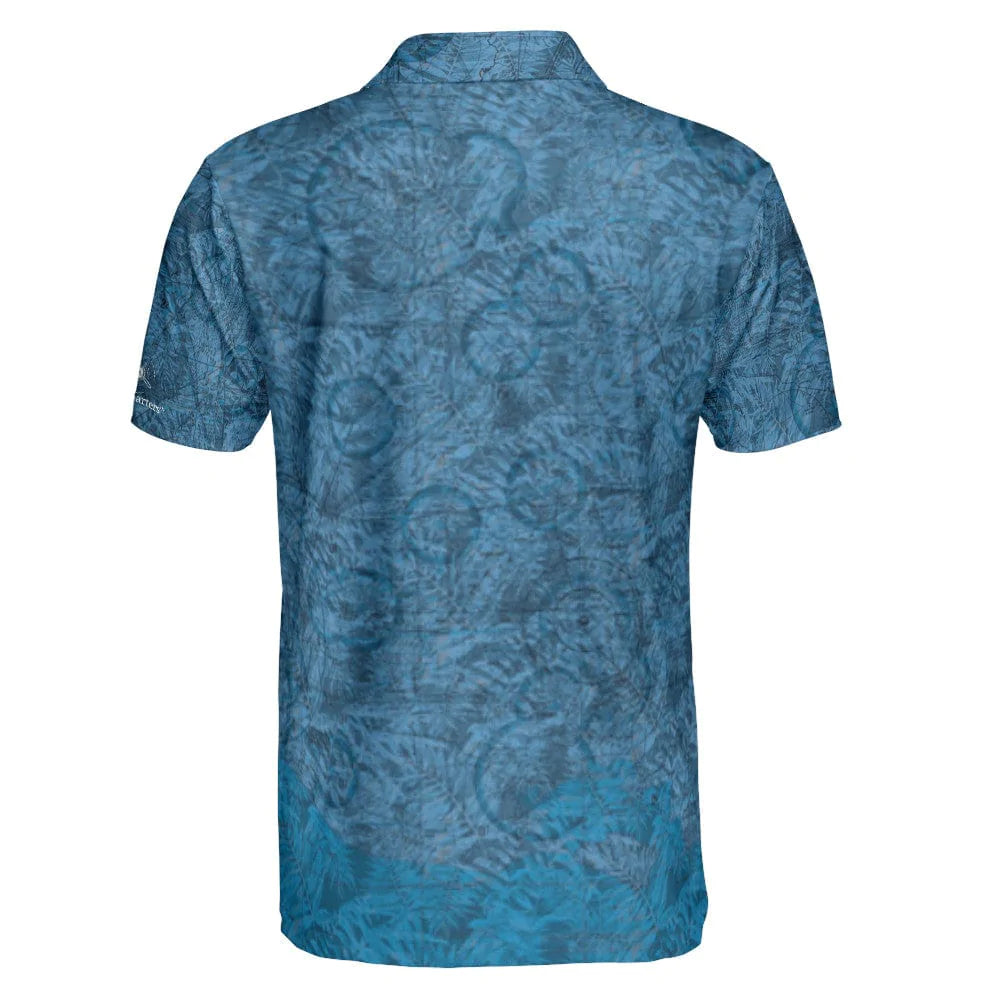 AOP Polo Shirt The Houston Blue Tropics Men's Polo Shirt