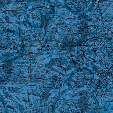 AOP Polo Shirt The Houston Blue Tropics Men's Polo Shirt