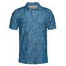 AOP Polo Shirt S The Houston Blue Tropics Men's Polo Shirt