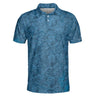AOP Polo Shirt S The Houston Blue Tropics Men's Polo Shirt