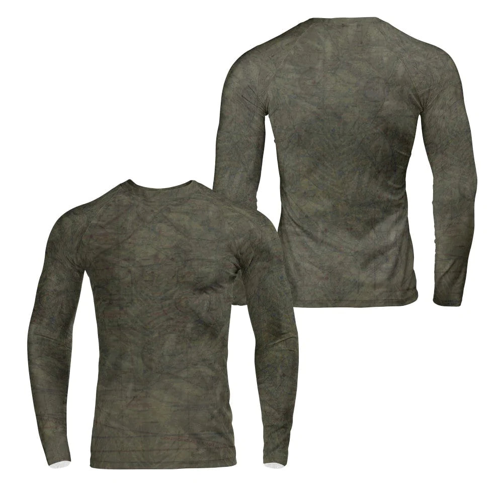 Long Sleeve Rash Guard The Houston Sectional Long-Sleeve Compression Base Layer Shirt