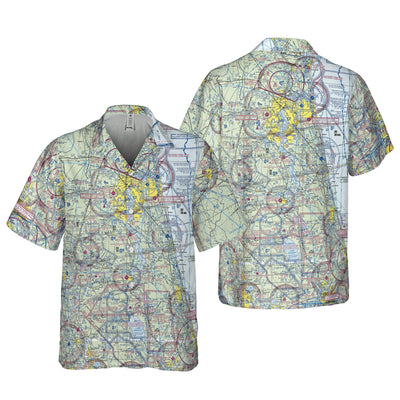 AOP Hawaiian Shirt The Jacksonville to Daytona Aviator Pocket Camp Shirt