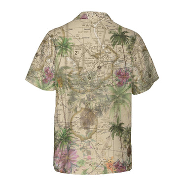 AOP Coconut Button Shirt The Kansas Flight Above Tropical Coconut Button Camp Shirt