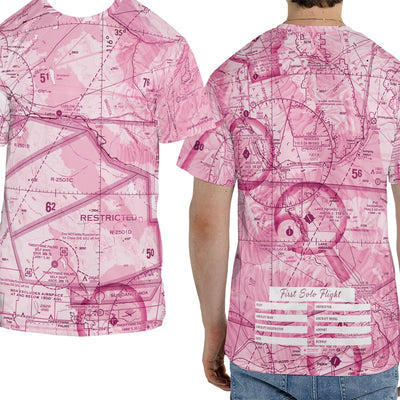 Tee Shirt The Lake Havasu City VFR Pink First Solo Tee