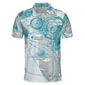 AOP Polo Shirt The Maui Turquoise Polo Shirt
