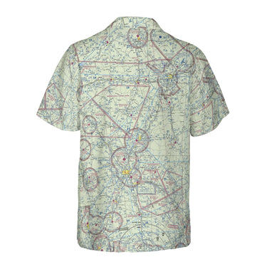 AOP Coconut Button Shirt The Meridian VFR Aviator Coconut Button Camp Shirt