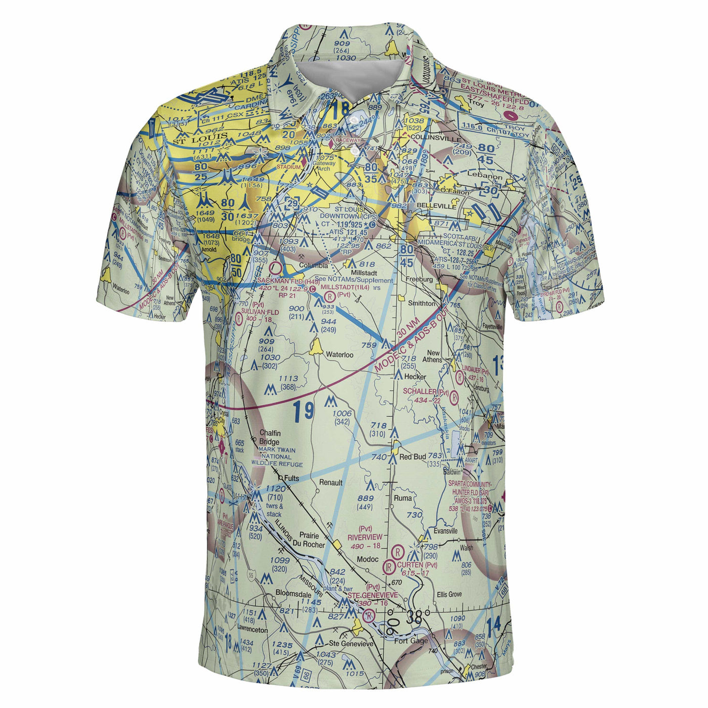 AOP Polo Shirt The Millstadt to St Augustine Polo Shirt