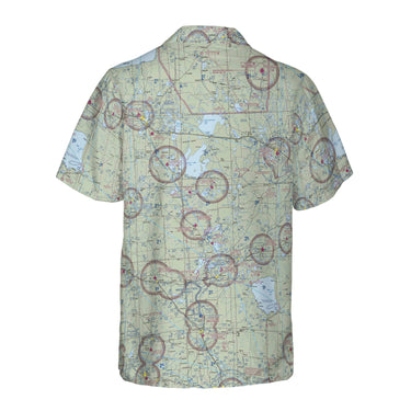 AOP Coconut Button Shirt The Minnesota Lakes Flight Above Coconut Button Camp Shirt