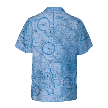 AOP Coconut Button Shirt The Nebraska Tropical Blue Coconut Button Camp Shirt