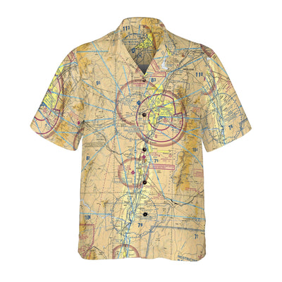 AOP Hawaiian Shirt The New Mexico Aviator VFR Coconut Button Camp Shirt