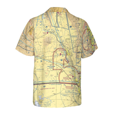 AOP Hawaiian Shirt The New Mexico Aviator VFR Coconut Button Camp Shirt
