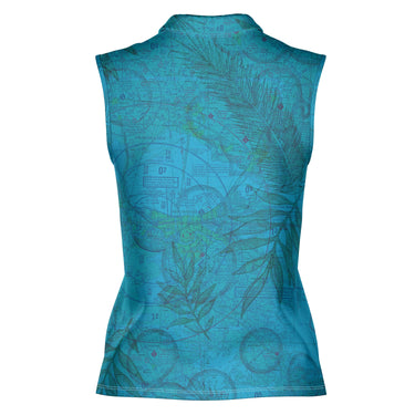 Women Polo Shirt The New Orleans Blues Women's Sleeveless Polo Shirt