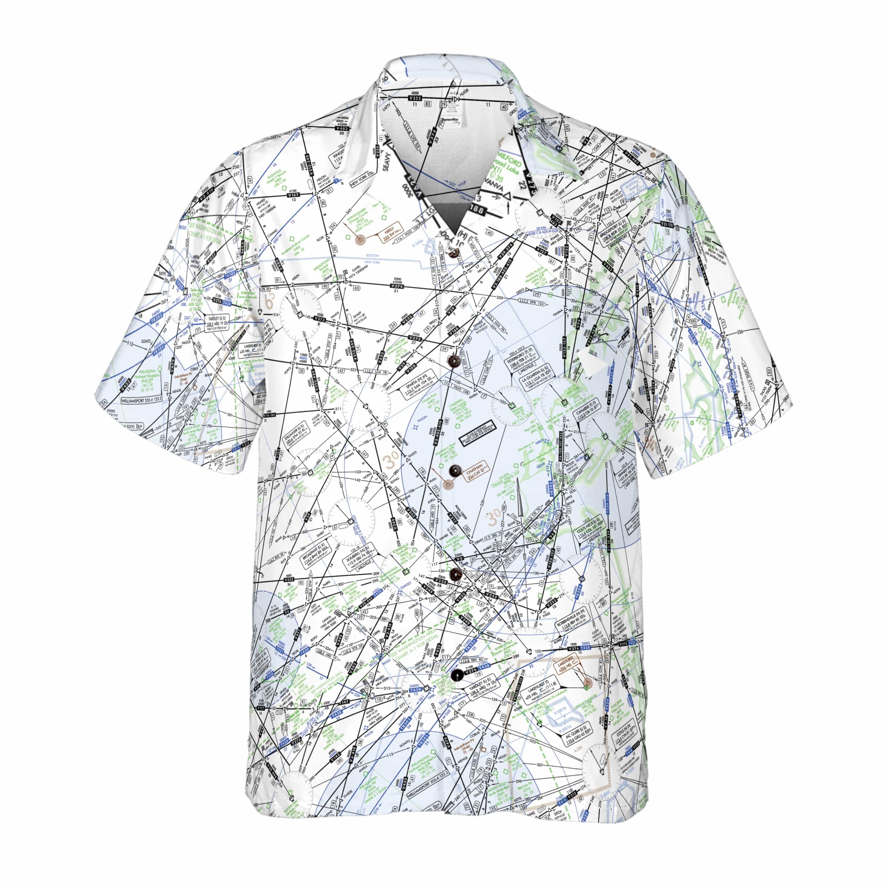 AOP Coconut Button Shirt The New York IFR Tracks Coconut Button Camp Shirt