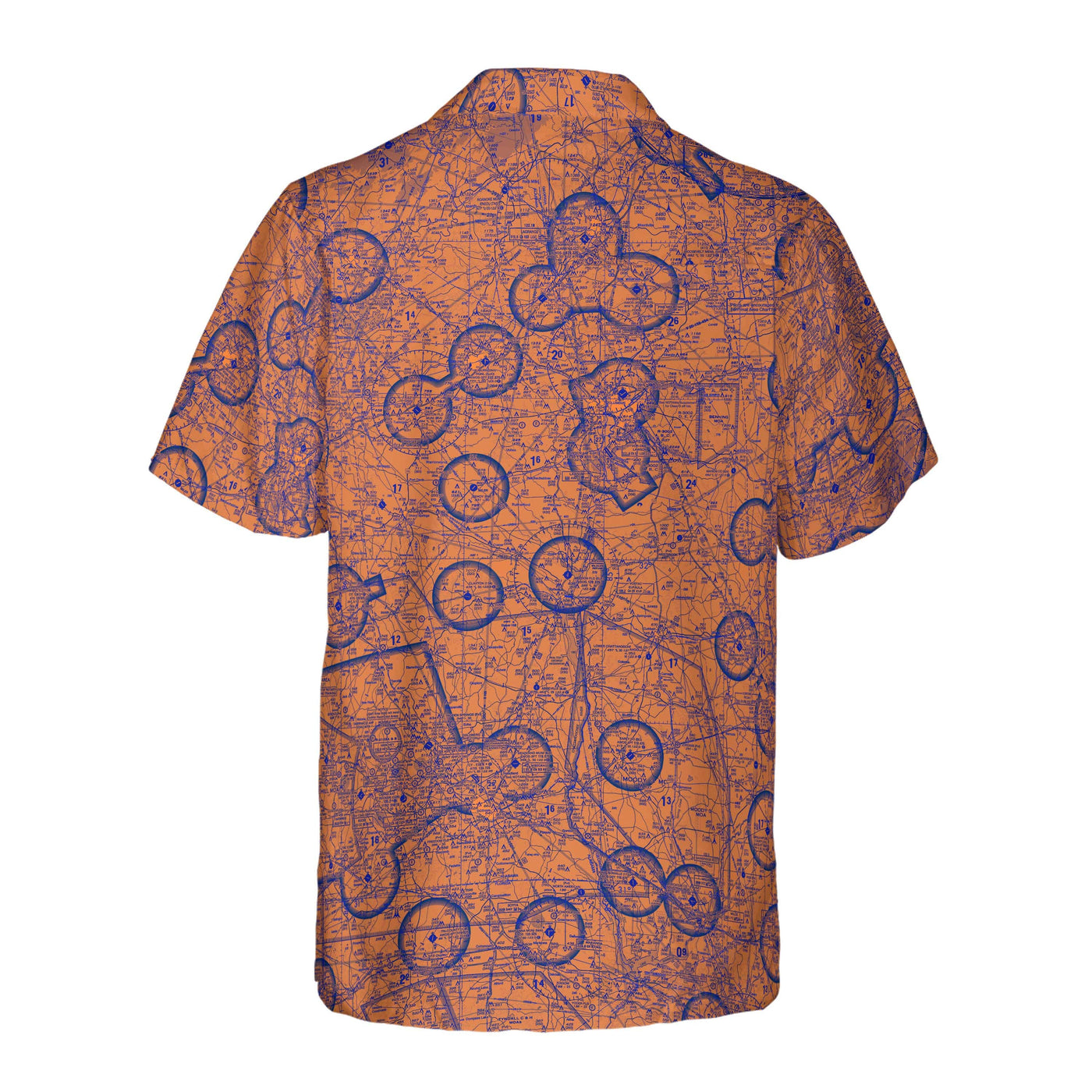 AOP Coconut Button Shirt The Orange and Blue Skies of Auburn VFR Coconut Button Camp Shirt
