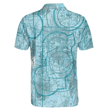 AOP Polo Shirt The Orlando Turquoise Vibe Polo Shirt