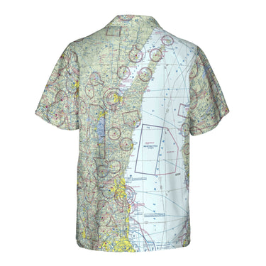 AOP Hawaiian Shirt The Oshkosh VFR Aviator Pocket Camp Shirt