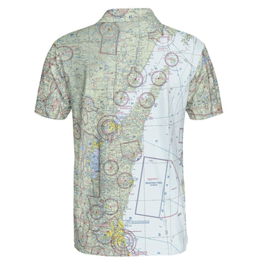 AOP Polo Shirt The Oshkosh VFR Aviator Polo Shirt