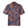 AOP Coconut Button Shirt The Palms in Orange and Blue Over Auburn VFR Coconut Button Camp Shirt