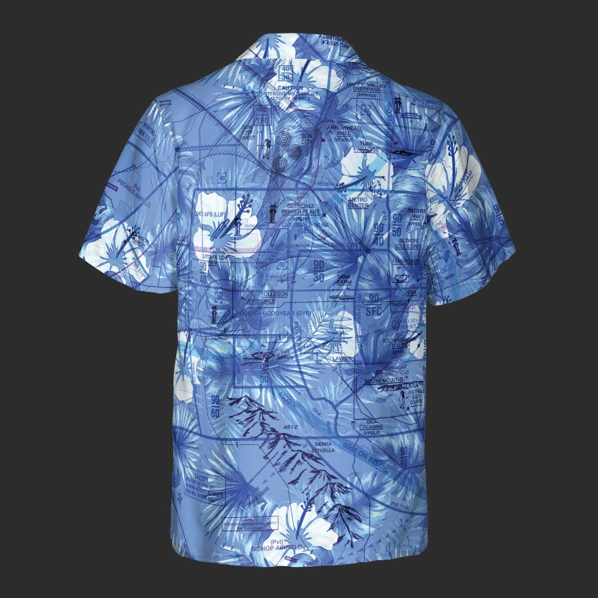 AOP Pocket Hawaiian Shirt The Phoenix Style Mens Pocket Camp Shirt