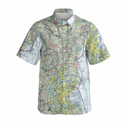 AOP Button Down Shirt CBSH The Portsmouth to Boston Coastal Flight Button Up Shirt
