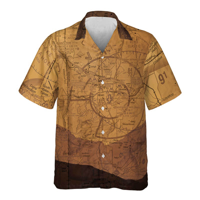 AOP Pocket Hawaiian Shirt The Reno and Tahoe High Desert Pocket Shirt