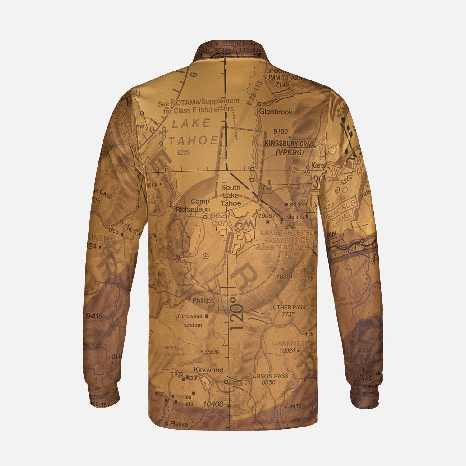 Mt Reno Design The Reno Mountain Long Sleeve Polo Shirt – pilotquarters