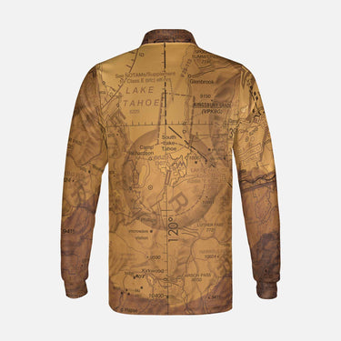 AOP Long Sleeve Polo Shirt The Reno Mountain Long Sleeve Polo Shirt