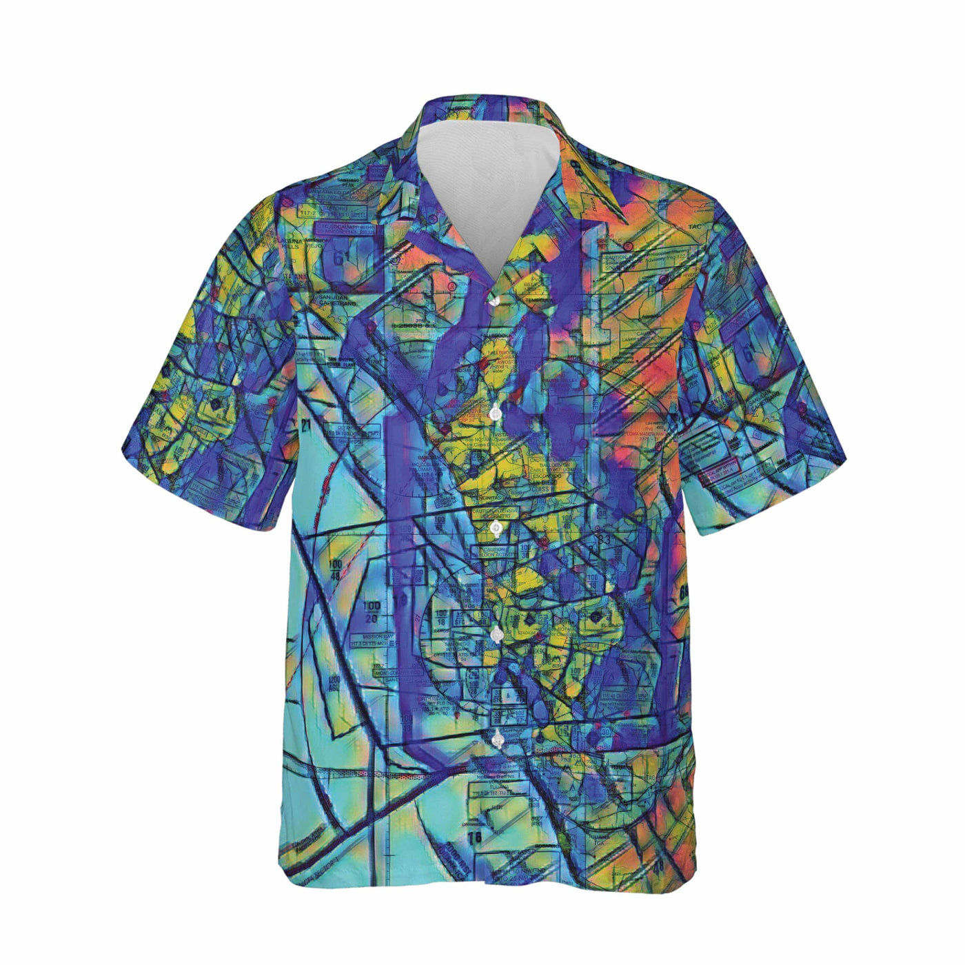 AOP Hawaiian Shirt The San Diego Abstract Aloha Shirt