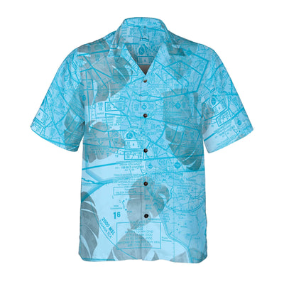 AOP Coconut Button Shirt The San Diego Tropical Turquoise Coconut Button Camp Shirt
