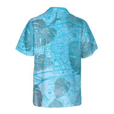 AOP Coconut Button Shirt The San Diego Tropical Turquoise Coconut Button Camp Shirt