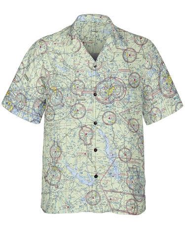 AOP Coconut Button Shirt The Shreveport and Barksdale Coconut Button Camp Shirt