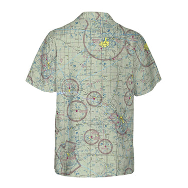 AOP Coconut Button Shirt The Sioux Falls SD Aviator VFR Coconut Button Camp Shirt