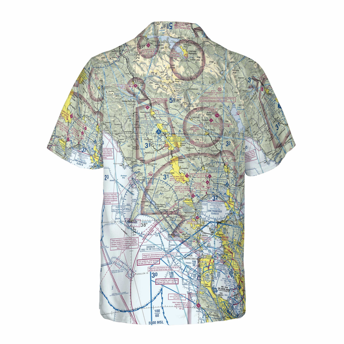 AOP Coconut Button Shirt The Sonoma Aviator VFR Coconut Button Camp Shirt