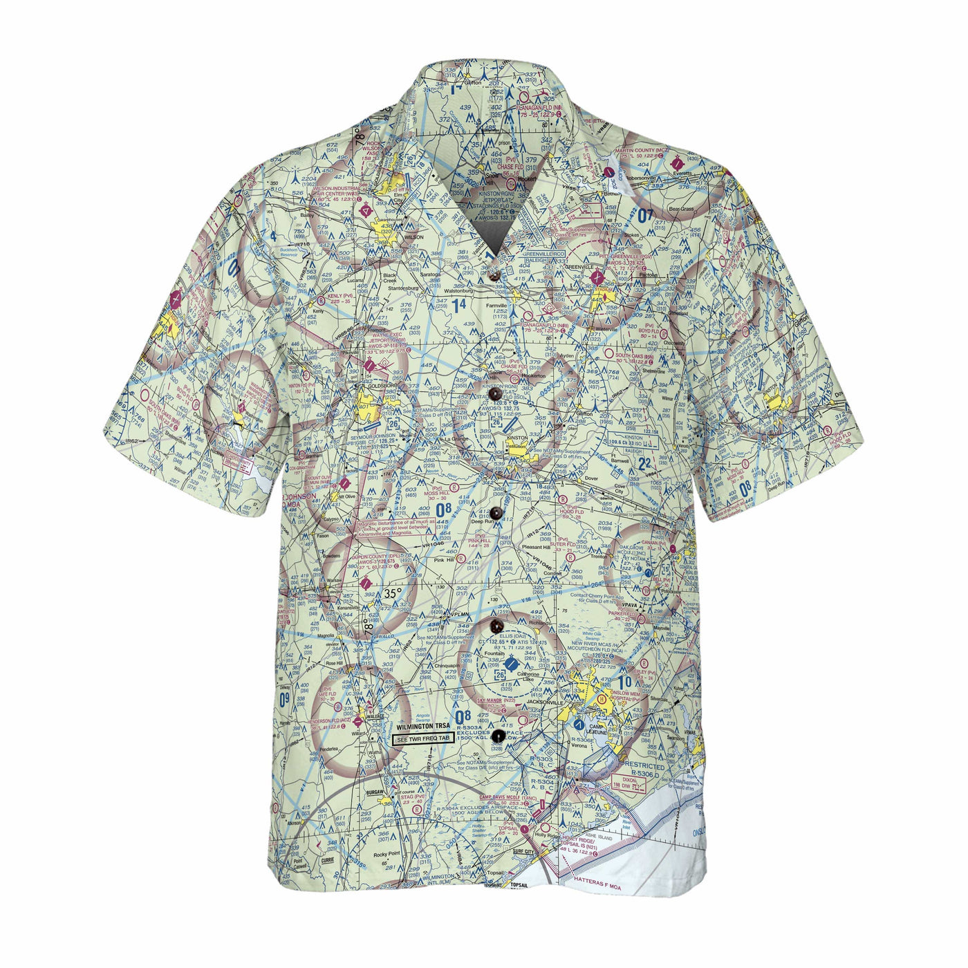 AOP Coconut Button Shirt The South Oaks Aviator VFR Coconut Button Camp Shirt