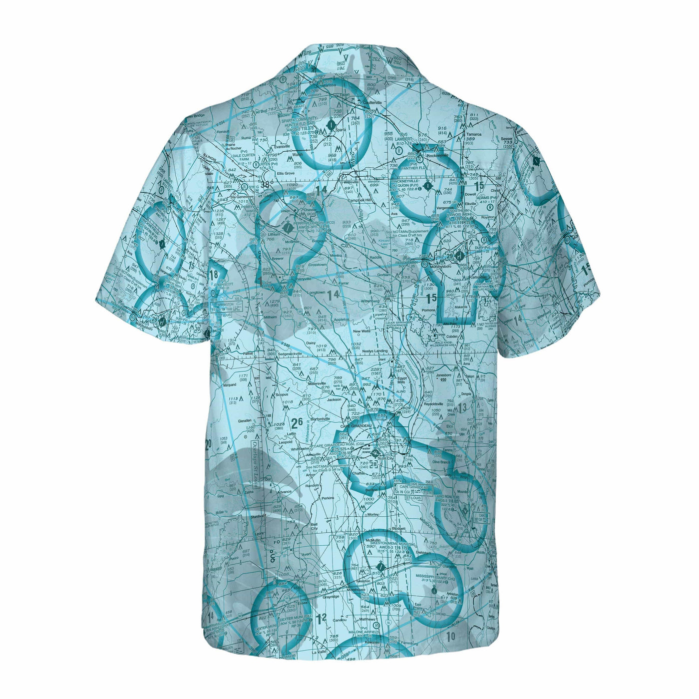 AOP Coconut Button Shirt The Southern Illinois Tropical Turquoise Coconut Button Camp Shirt