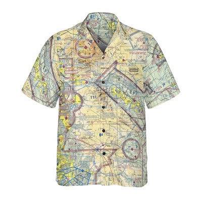 AOP Coconut Button Shirt The Southern to Central Cali Flight Above Coconut Button Camp Shirt