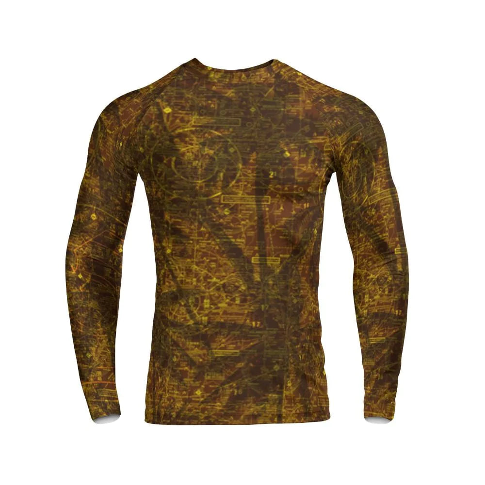 Long Sleeve Rash Guard XS The Southwest Michigan Aviator Compression Base Layer Shirt