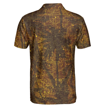 AOP Polo Shirt The Southwest Michigan Aviator Polo