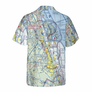 AOP Coconut Button Shirt The Space Coast Flight Above Coconut Button Camp Shirt