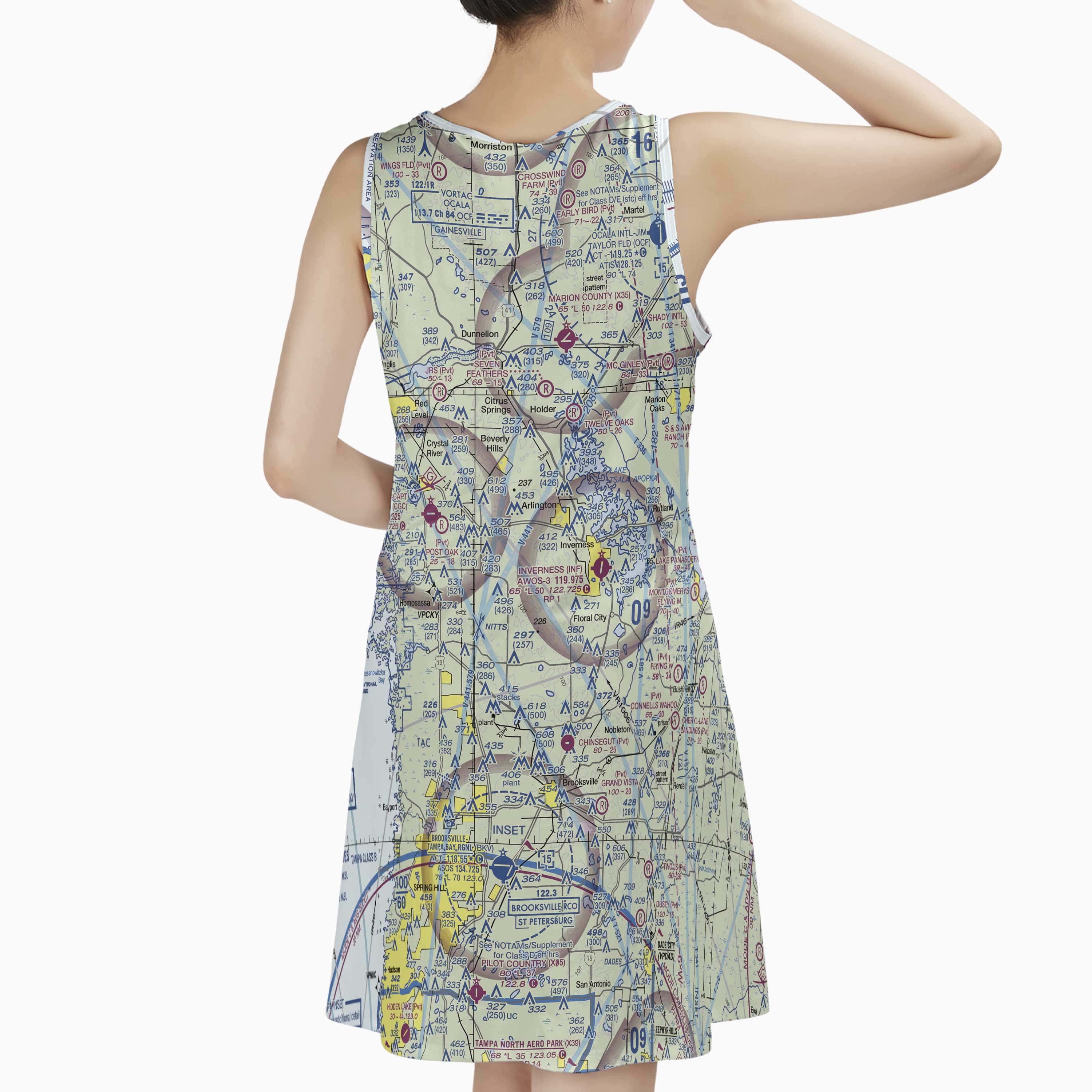 AOP Sleeveless Dress The St Augustine to Inverness Sundress