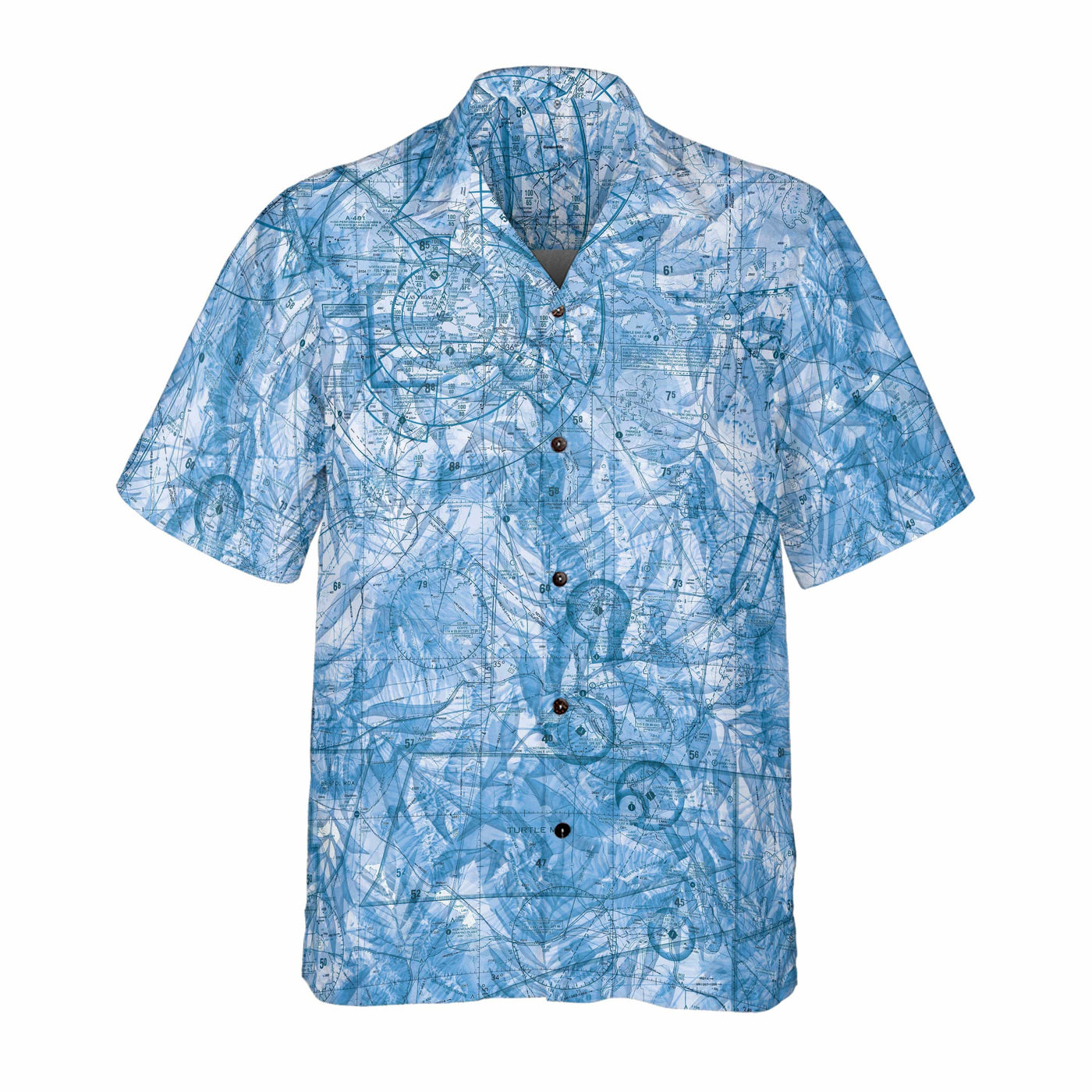 AOP Coconut Button Shirt The Vegas to Havasu Tropical Blue VFR Coconut Button Camp Shirt