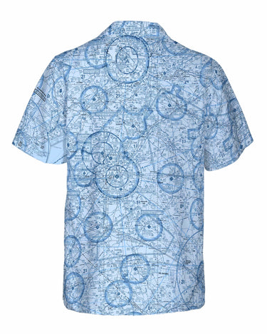 AOP Coconut Button Shirt The VFR in Blue Central North Carolina Aviator Coconut Button Camp Shirt