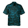 AOP Coconut Button Shirt The Washington DC Helicopter Chart Night Vision Blue Coconut Button Camp Shirt