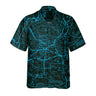 AOP Coconut Button Shirt The Washington DC Helicopter Chart Night Vision Blue Coconut Button Camp Shirt